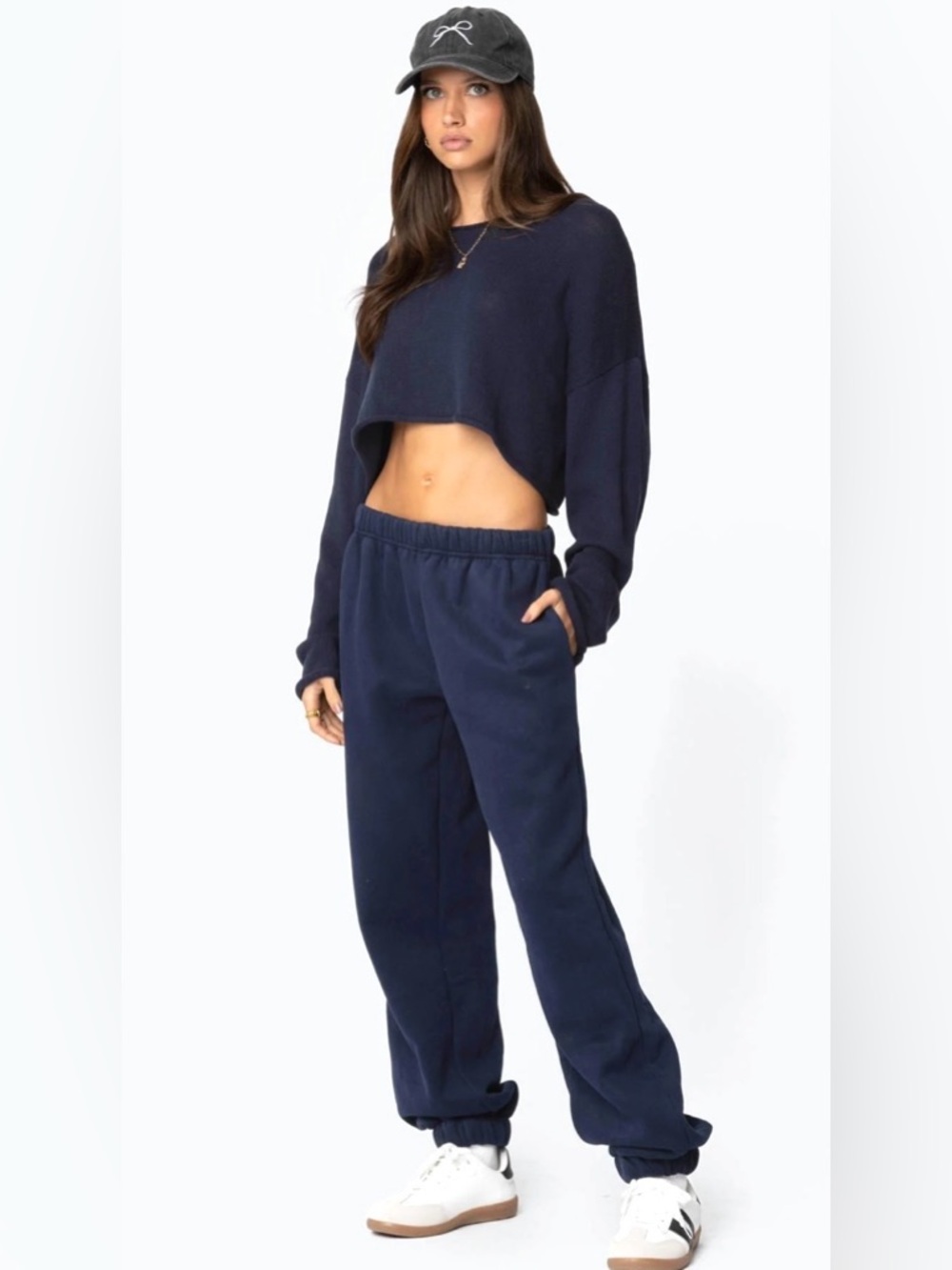 Edikted Navy Sweatpants Women’s XS